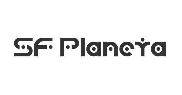 SF Planetary Orbiter font thumbnail