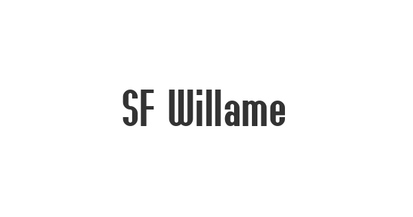 SF Willamette font thumbnail