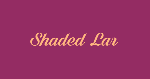 Shaded Larch font thumbnail