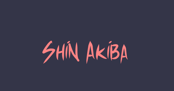 Shin Akiba Punx font thumbnail