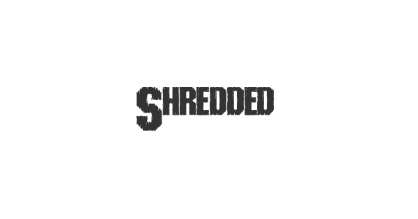 Shredded font thumbnail