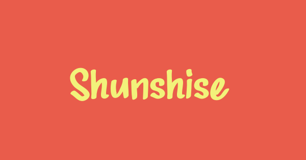 Shunshise font thumbnail