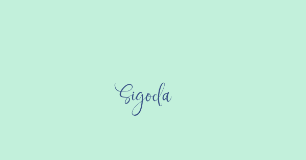 Sigoda font thumbnail