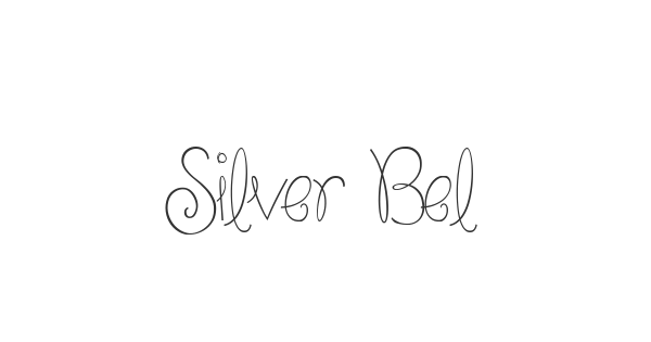 Silver Bellybutton Ring font thumbnail