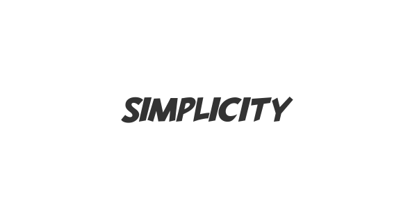 Simplicity font thumbnail