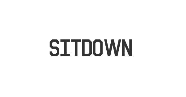 Sitdown font thumbnail
