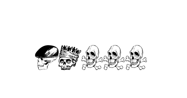 Skull font thumbnail