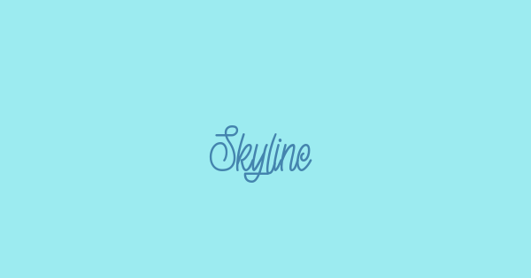 Skyline font thumbnail