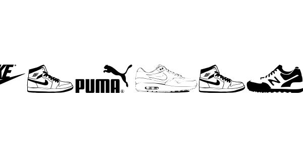 Sneakers font thumbnail