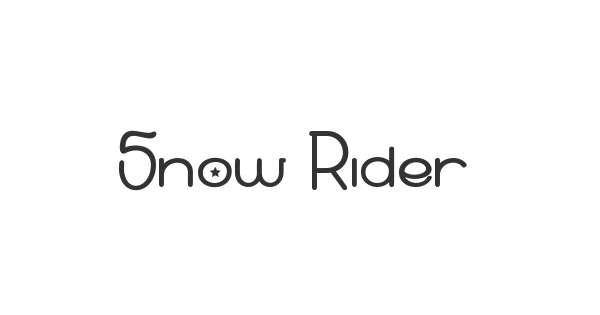 Snow Riders font thumbnail