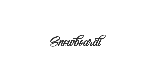 Snowboarding Only font thumbnail