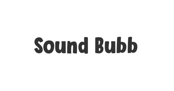 Sound Bubble font thumbnail