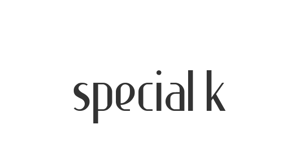 Special K font thumbnail