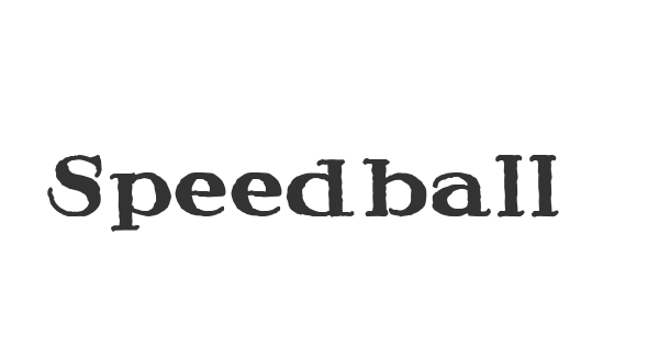 Speedball Ragged font thumbnail