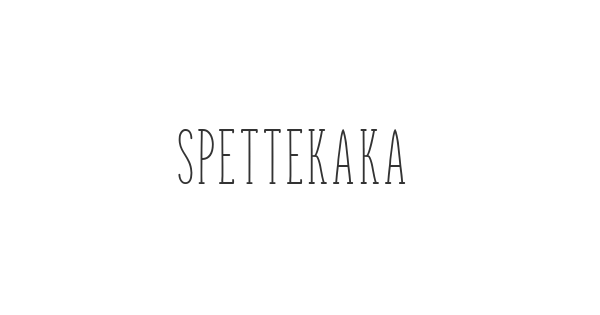 Spettekaka Serif font thumbnail