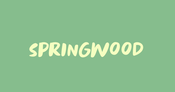 Springwood Brush font thumbnail