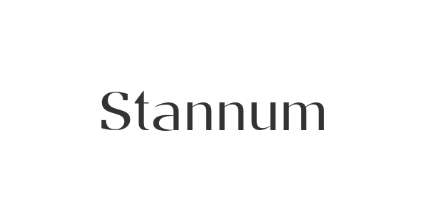Stannum font thumbnail