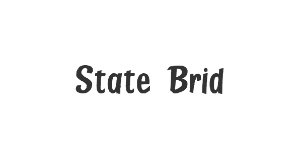 State Bridge font thumbnail