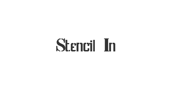 Stencil Intellecta font thumbnail