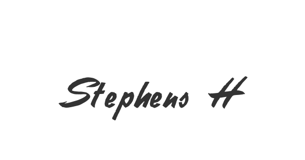 Stephens Heavy Writing font thumbnail