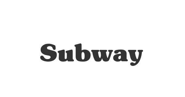 Subway font thumbnail