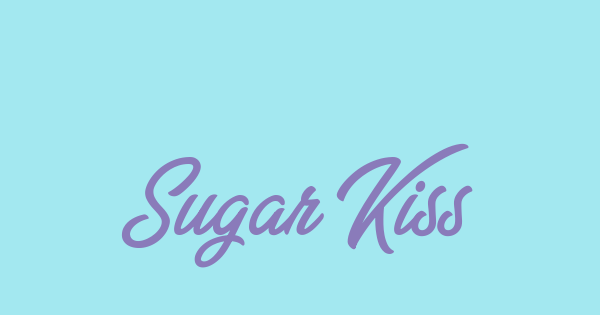 Sugar Kisses font thumbnail