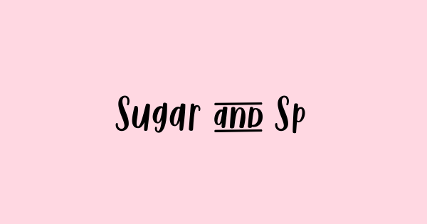 Sugar & Spice HandSans font thumbnail