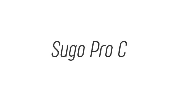 Sugo Pro Classic font thumbnail