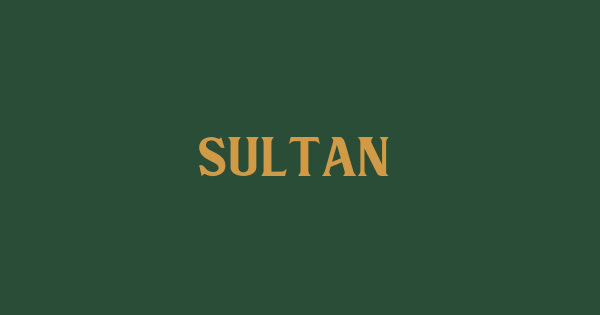 Sultan font thumbnail