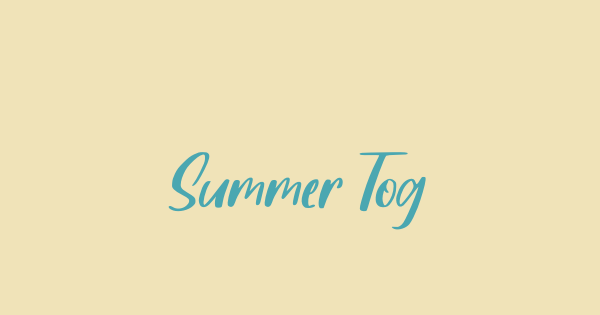 Summer Together font thumbnail