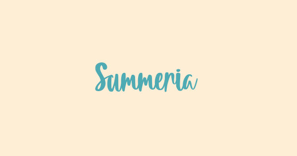 Summeria font thumbnail
