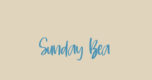 Sunday Beach font thumbnail