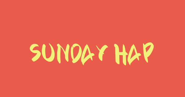 Sunday Happy font thumbnail