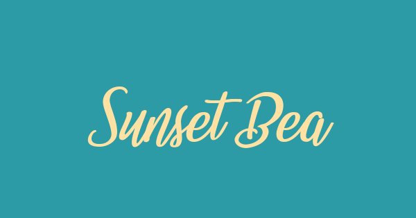 Sunset Beach font thumbnail