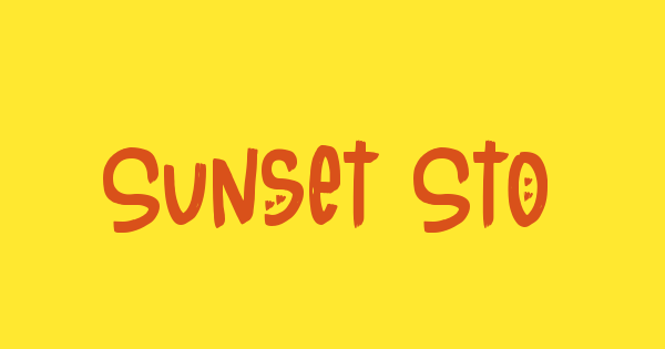 Sunset Story font thumbnail