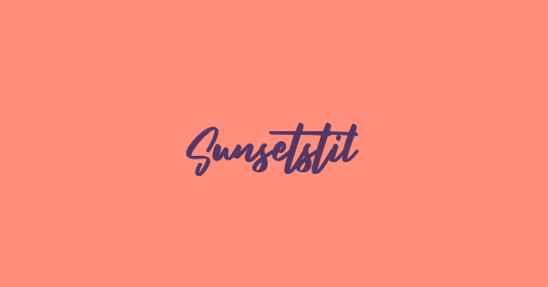 Sunsetstill font thumbnail
