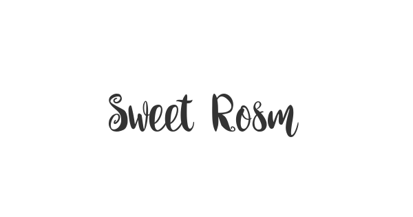 Sweet Rosmalia font thumbnail