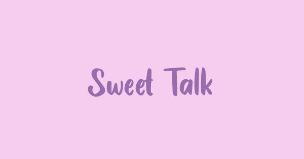 Sweet Talk font thumbnail