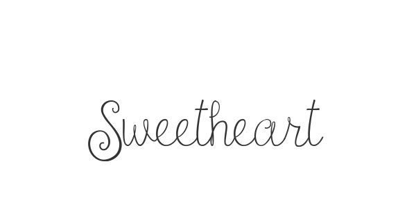 Sweethearts Love Letters font thumbnail
