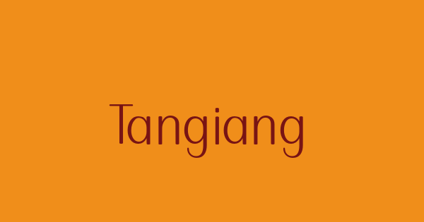 Tangiang font thumbnail