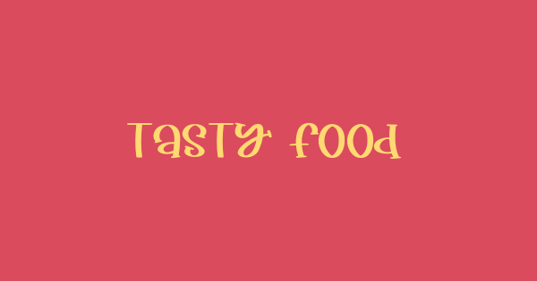 Tasty Food font thumbnail