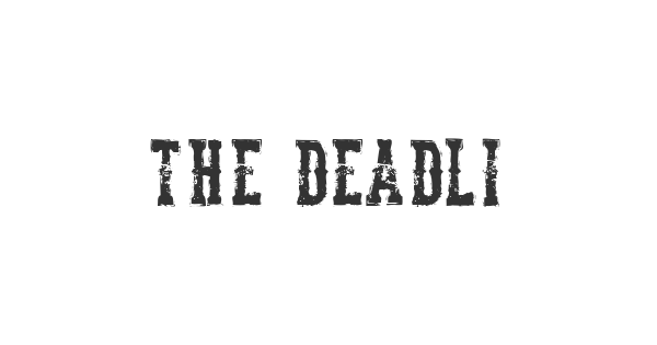 The Deadliest Saloon font thumbnail