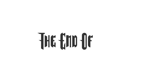 The End Of Days font thumbnail