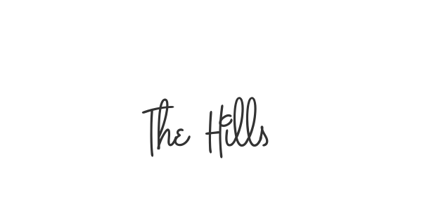 The Hills font thumbnail