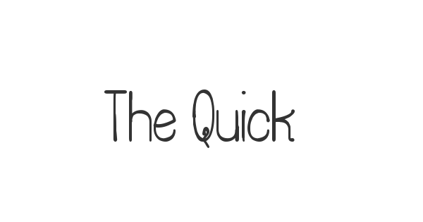 The Quick Frog St font thumbnail