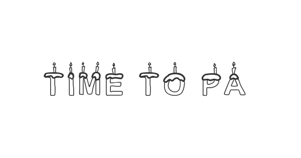 Time To Party font thumbnail