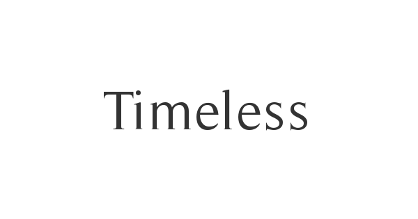 Timeless font thumbnail