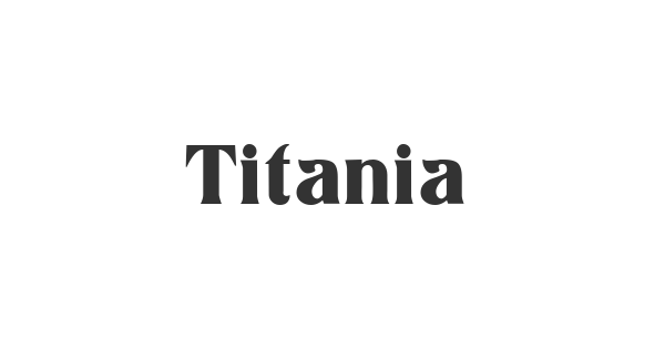 Titania font thumbnail