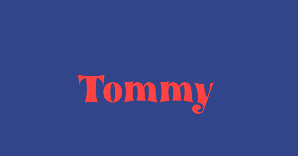 Tommy font thumbnail