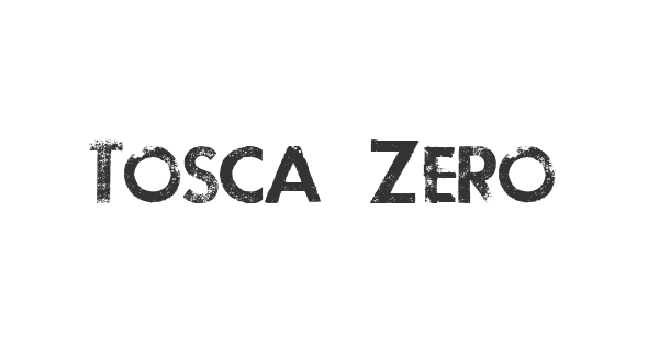 Tosca Zero font thumbnail